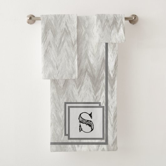 Tons gris modernes monogrammes (En situation)