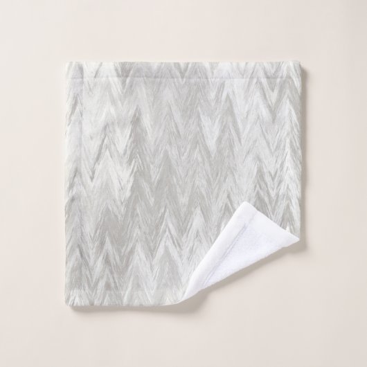 Tons gris modernes monogrammes (Gant de toilette)