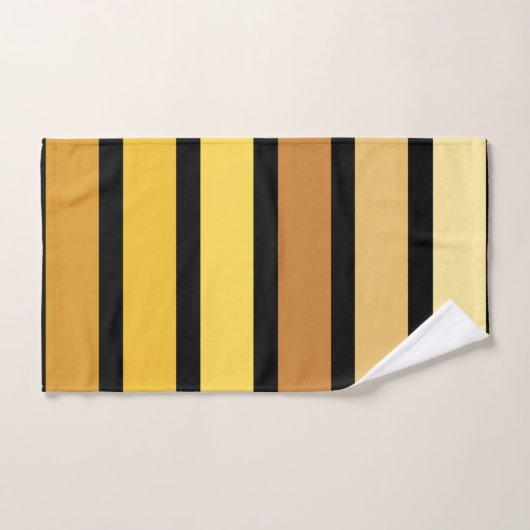 Tons Jaune Doré Sur Noir (Serviette à main)