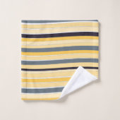 TONS JAUNES ET MOTIFS GRIS (Gant de toilette)