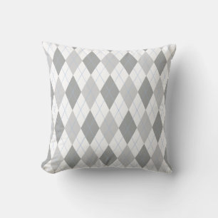 Tons neutres de gris et de blanc Coussin de Jacqua