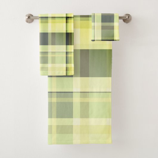 Tons Plaid Automne Vert, Gris, Crème Beurre (En situation)