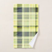 Tons Plaid Automne Vert, Gris, Crème Beurre (Serviette à main)