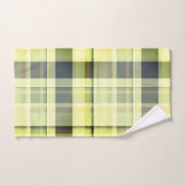 Tons Plaid Automne Vert, Gris, Crème Beurre (Serviette à main)