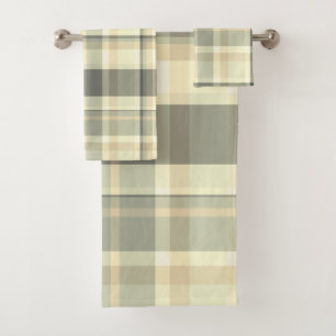 Tons Plaid Blé, Beige, Gris