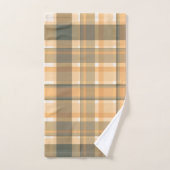Tons Plaid Bleu Bleu Orange Beige (Serviette à main)