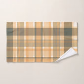 Tons Plaid Bleu Bleu Orange Beige (Serviette à main)