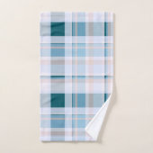 Tons Plaid Bleus, Gris, Blush (Serviette à main)