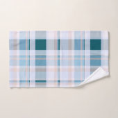Tons Plaid Bleus, Gris, Blush (Serviette à main)