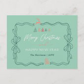 Tons Rétro : Bow & Trees Doodles Carte postale de  (Devant)