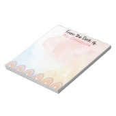 Tons rose et rose Bloc-notes personnalisé (Tourné)