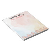 Tons rose et rose Bloc-notes personnalisé (Incliné)