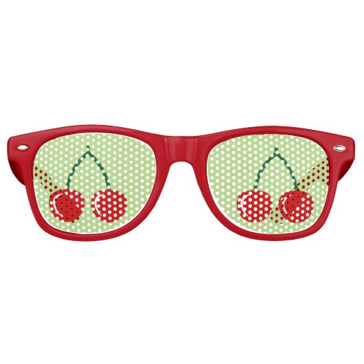 Tons rouges | Lunettes de soleil aux fruits amusan (Devant)