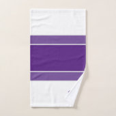 Tons simples de violet monogramme Ensemble de serv (Serviette à main)