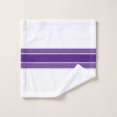 Tons simples de violet monogramme Ensemble de serv (Gant de toilette)