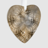 Tons Terre Abstrait Art fractal moderne Coeur (devant)