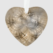 Tons Terre Abstrait Art fractal moderne Coeur (dos)