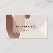 Tons Terre Abstraits modernes Carte de visite tend (Devant)