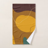 Tons Terre formes organiques abstrait arrière - pl (Serviette à main)