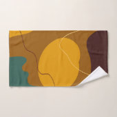 Tons Terre formes organiques abstrait arrière - pl (Serviette à main)