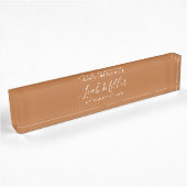 Tons Terre Terracotta Bureau Nom Plaque