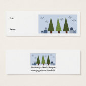 Tons verts - étiquette cadeau (Devant & derrière)