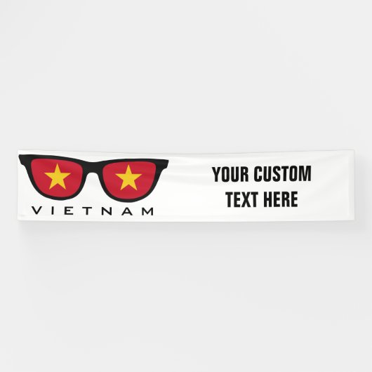 Tons vietnamiens - Bannière couleur et texte perso (Horizontal)