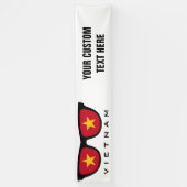 Tons vietnamiens - Bannière couleur et texte perso (Vertical)