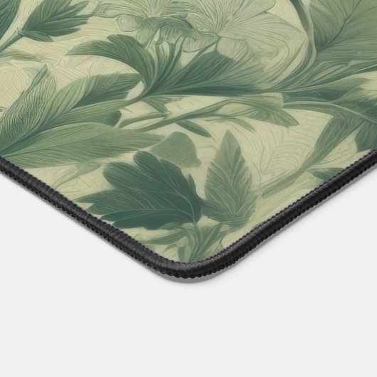 Tons vintages d'impression botanique vert (Coin)