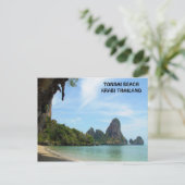 Tonsai Beach Krabi, Thaïlande Carte postale (Debout devant)