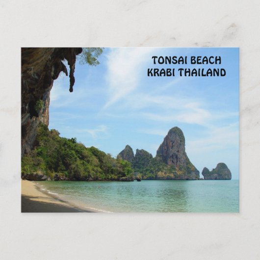 Tonsai Beach Krabi, Thaïlande Carte postale (Devant)