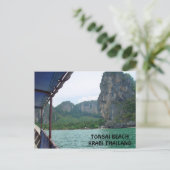 Tonsai Beach, Krabi Thaïlande Carte postale (Debout devant)