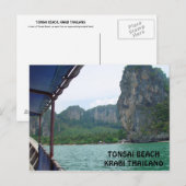 Tonsai Beach, Krabi Thaïlande Carte postale (Devant / Derrière)