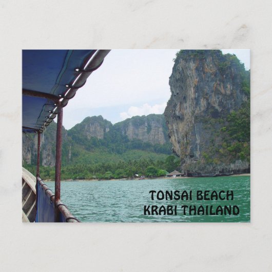 Tonsai Beach, Krabi Thaïlande Carte postale (Devant)