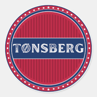 Tønsberg City Pride Emblem – Norwegian Identity Ronde Sticker
