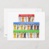 Tonsillectomie snel herstel briefkaart (Voorkant / Achterkant)