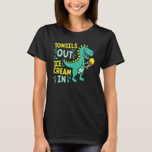 Tonsillen uit ijs in Dino Tonsillectomy Tonsille T-shirt