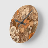 Tonton Terre Chaude Bohème Horloge murale (Angle)