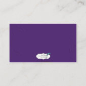 Tonton violet sur ton Coeurs liés Carte Place (Dos)