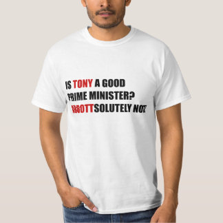 TONY ABBOTT WHITE T-SHIRT