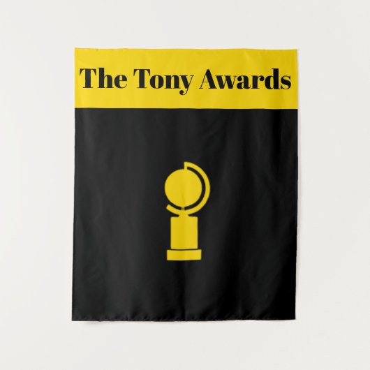 Tony Awards Party Playbill Style Achtergrond Wandkleed (Voorkant)