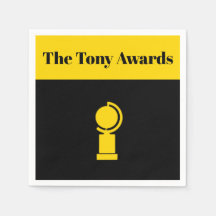 Tony Awards Playbill geïnspireerd servetten