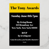 Tony Awards Playbill Inspiratie Uitnodiging (Achterkant)