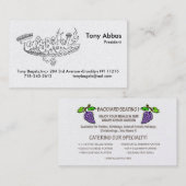 Tony Bagelz Biz Cards Visitekaartje (Voorkant / Achterkant)