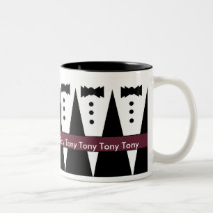 TONY Groomsman Mok - Zwarte en Witte Tuxen