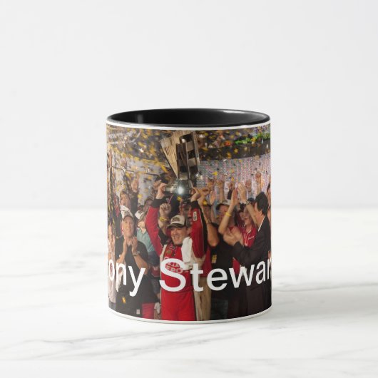 Tony Stewart NASCAR Champion Mok (Midden)