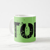 Tony uit Orphan Black, blokletters, groot Koffiemok (Voorkant links)