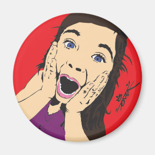 Tonza Screaming Girl Magneet