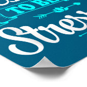 Too Blessed To Be Stressed, Motivation , Yoga Tee  Poster (Hoek)