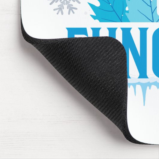 Too Cold to Function Funny Winter Quote Muismat (Hoek)